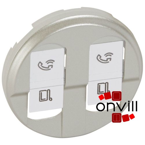 Legrand 068552, Céliane 2XRJ45 Burkolat, Titán