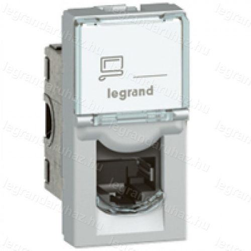 Legrand 079462, Program Mosaic LCS2 Rj45 Aljzat Cat 6 FTP, 1 Modul, Alumínium