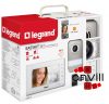 Legrand 2 vezetékes EASYKIT Wi-Fi videó kaputelefon szett: színes videó (7''), bővíthető 1 lakásos, DIN moduláris táppal, fehér360915