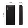 EMOS B0527B, Powerbank ALPHA2 20, 20000 mAh, 10 W, fekete