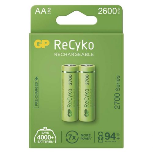 EMOS B2127, GP ReCyko NiMH Akkumulátor HR6 (AA) 2700mAh 2db