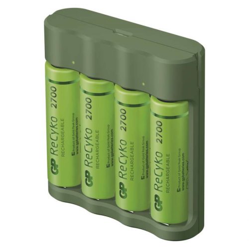 EMOS B52427U, GP Akkumulátor töltő USB Adapter Everyday B421+4xAA GP ReCyko 2700mAh