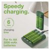 EMOS B52427U, GP Akkumulátor töltő USB Adapter Everyday B421+4xAA GP ReCyko 2700mAh