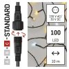 EMOS D1AN01, Standard LED sorolható karácsonyi füzér, 10 m, kültéri, meleg/hideg fehér