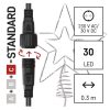 EMOS D1ZC01, Standard LED sorolható karácsonyi csillag, 28,5 cm, kültéri és beltéri, hideg fehér