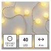 EMOS D5AW01, LED fényfüzér, cseresznye – golyók 2,5 cm, 4 m, kültéri és beltéri, meleg fehér, időzítő