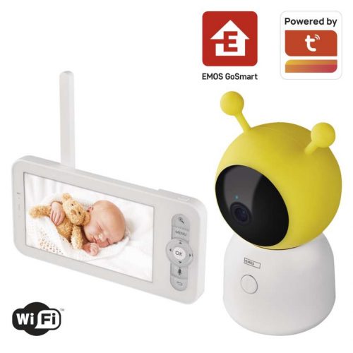 EMOS H4052, GoSmart Bébiőr monitor IP-500 GUARD képernyővel és wifivel