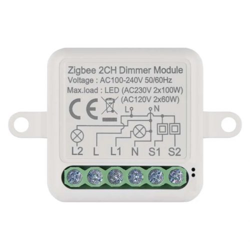 EMOS H5108, GoSmart fényerőszabályozó modul IP-2112DZ, ZigBee, 2 csatornás