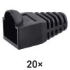 EMOS K0141, RJ45 csatlakozó védőkupak fekete 20db/csomag