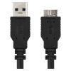 EMOS SB7801, Adat- és töltő csatlakozó kábel USB-A 3.0 / micro USB-B 3.0, 1 m, fekete