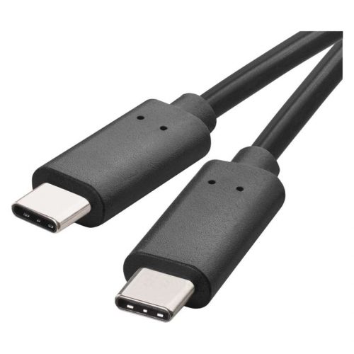 EMOS SM7022BL, Töltő- és adatkábel USB-C 3.1 / USB-C 3.1, 1 m, fekete