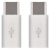 EMOS SM7023, Adapter micro USB-B 2.0 / USB-C 2.0, fehér, 2db