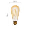 EMOS Z74302, LED izzó Vintage ST64 / E27 / 4 W (40 W) / 470 lm / meleg fehér