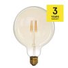 EMOS Z74303, LED izzó Vintage G125 / E27 / 4 W (40 W) / 470 lm / meleg fehér