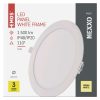 EMOS ZD1144, LED süllyesztett lámpatest NEXXO, kerek, fehér, 18W, meleg fehér