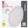 EMOS ZD1145, LED süllyesztett lámpatest NEXXO, kerek, fehér, 18W, természetes fehér