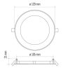 EMOS ZD1222, LED panel beépíthető 6W 450lm IP20 természetes fehér