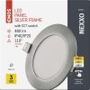 EMOS ZD1223, LED süllyesztett lámpatest NEXXO, kerek, ezüst, 7W, CCT