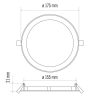 EMOS ZD1232, LED panel beépíthető 12.5W 1000lm IP20 természetes fehér