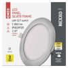 EMOS ZD1233, LED süllyesztett lámpatest NEXXO, kerek, ezüst, 12W, CCT