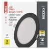 EMOS ZD1333, LED süllyesztett lámpatest NEXXO, kerek, fekete, 12W, CCT