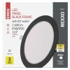 EMOS ZD1343, LED süllyesztett lámpatest NEXXO, kerek, fekete, 18W, CCT