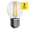 EMOS ZF1120, LED izzó Filament Mini Globe / E27 / 3,4 W (40 W) / 470 lm / meleg fehér