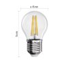 EMOS ZF1140, LED izzó Filament Mini Globe / E27 / 6 W (60 W) / 810 lm / meleg fehér