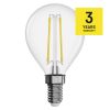 EMOS ZF1200, LED izzó Filament Mini Globe / E14 / 1,8 W (25 W) / 250 lm / meleg fehér