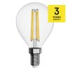 EMOS ZF1220, LED izzó Filament Mini Globe / E14 / 3,4 W (40 W) / 470 lm / meleg fehér