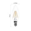 EMOS ZF3221, LED izzó Filament gyertya / E14 / 3,4 W (40 W) / 470 lm / természetes fehér