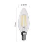 EMOS ZF3240, LED izzó Filament gyertya / E14 / 6 W (60 W) / 810 lm / meleg fehér