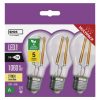 EMOS ZF5157.3, LED izzó Filament A60 / E27 / 5 W (75 W) / 1 060 lm / meleg fehér 3db