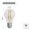 EMOS ZF5157, LED izzó Filament A60 / E27 / 5 W (75 W) / 1 060 lm / meleg fehér