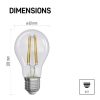 EMOS ZF5158, LED izzó Filament A60 / E27 / 5 W (75 W) / 1 060 lm / természetes fehér