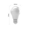 EMOS ZL4010, LED izzó Basic A60 / E27 / 8,5 W (60 W) / 806 lm / meleg fehér