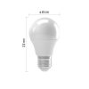 EMOS ZL4013, LED izzó Basic A60 / E27 / 11 W (75 W) / 1 055 lm / meleg fehér