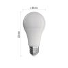 EMOS ZL4018, LED izzó Basic A60 / E27 / 15,3 W (100 W) / 1 521 lm / meleg fehér