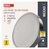 EMOS ZM5253, LED felületi lámpatest NEXXO, kerek, ezüst, 28,5W, CCT