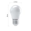 EMOS ZQ1110, LED izzó Classic Mini Globe / E27 / 4,1 W (32 W) / 350 lm / meleg fehér