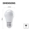 EMOS ZQ1111, LED izzó Classic Mini Globe / E27 / 4,1 W (32 W) / 350 lm / természetes fehér