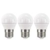 EMOS ZQ1120.3, LED izzó Classic Mini Globe / E27 / 5 W (40 W) / 470 lm / meleg fehér 3db