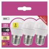 EMOS ZQ1120.3, LED izzó Classic Mini Globe / E27 / 5 W (40 W) / 470 lm / meleg fehér 3db