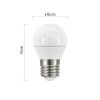 EMOS ZQ1120, LED izzó Classic Mini Globe / E27 / 5 W (40 W) / 470 lm / meleg fehér