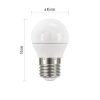 EMOS ZQ1121.3, LED izzó Classic Mini Globe / E27 / 4,2 W (40 W) / 470 lm / természetes fehér 3db