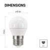 EMOS ZQ1121.3, LED izzó Classic Mini Globe / E27 / 4,2 W (40 W) / 470 lm / természetes fehér 3db