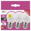 EMOS ZQ1121.3, LED izzó Classic Mini Globe / E27 / 4,2 W (40 W) / 470 lm / természetes fehér 3db