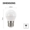 EMOS ZQ1121, LED izzó Classic Mini Globe / E27 / 5 W (40 W) / 470 lm / természetes fehér