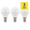 EMOS ZQ1220.3, LED izzó Classic Mini Globe / E14 / 5 W (40 W) / 470 lm / meleg fehér 3db