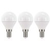 EMOS ZQ1220.3, LED izzó Classic Mini Globe / E14 / 5 W (40 W) / 470 lm / meleg fehér 3db